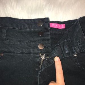 high waisted jean shorts